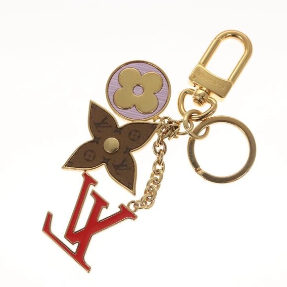 LOUIS VUITTON Porte Cles Spring Street Charm metal Gold - Picture 10 of 15